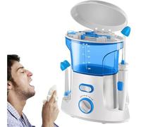 Nettoyeur nasal électrique et rinçage des sinus avec 10 modes de pression - Buse rotative à 360 °, système d'irrigation pulsé pour adultes et enfants