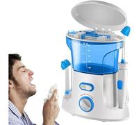 Nettoyeur Nasal électrique Machine de Nettoyage des Sinus, système d'irrigation nasale pulsée, système de rinçage des Sinus avec 10 Modes de Pression, Machine de Nettoyage du Nez,