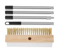 Nettoyeur Pour Pierre À Pizza | Brosse de Nettoyage pour Four à Pizza 149 cm,Ustensile De Nettoyage Résistant À La Chaleur Avec Grattoir Pour Barbecues Extérieurs Et Fumoirs
