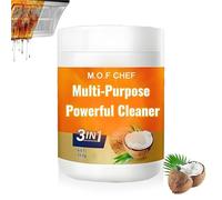 Nettoyeur Puissant Polyvalent Pour Cuisine, Pâte De Nettoyage À L'huile De Coco 3 En 1, Nettoyeur Puissant Polyvalent Pour Robinets, Carreaux, Four Et Cuisinière(1PC)