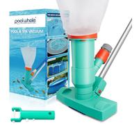 Nettoyeur sous-Marin de qualité supérieure, 3 brosses à récurer, 2 Sacs en Maille Fine, Manche télescopique à 6 Sections de 143,5 cm et poignée - pour piscines Hors Sol, spas et étangs