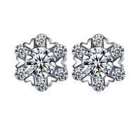 Nettoyeur Stockage Colle Bijoux Cut Birthstone Stud Earrings For Women Birthday Jewelry Outils Nettoyeur Ultrasonique Kits (A, One Size)