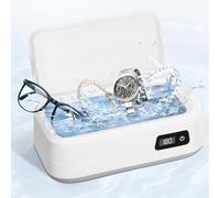 Nettoyeur Ultrason,Nettoyeur Ultrasonique pour Bijoux,Appareil Nettoyeur Domestique,49KHz Ultrasonic Low Noise Cleaner,640ML,4 Réglages de Temps pour Bijoux,Dentier,Montres,Lunettes,Chaînes de Montres