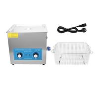 Nettoyeur ultrasonique, machine de nettoyage ultrasonique 10L 410HT, décapant ultrasonique de chauffage de synchronisation mécanique(E.U. Plug 220V)