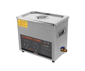 Nettoyeur Ultrasonique Nettoyage à Ultrasons 6L & Adaptateur Lavage Vinyle 33,45,78 tours - Bijoux Lunettes Outils - 240V Température 0 à 80°C Chauffage & Minuterie Intégré [Panier en Filet INCLUS]