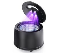 Nettoyeur Ultrasons, 45000Hz Bac Ultrason, 200ml Lampe UV, 4 Mode, 25W Ultrasonic cleaner Pour Gouttière Dentaires, Prothèses Dentaires, Aligneurs, Appareils dentaires, Têtes de brosse à dents