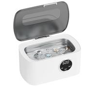 Nettoyeur Ultrasons 600ML, Nettoyeur Ultrason Lunettes 43kHz, Nettoyant Ultrason Bijoux avec 5 Réglages de Temps, Panier et Support pour Lunettes Bijoux Montres Collier Tête de Rasoir