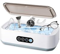 Nettoyeur Ultrasons 650ML Professionnel 49kHz 3 Réglages de Temps Nettoyage en Profondeur 360° Bac en Acier Inox pour Lunettes Bijoux Dentiers Montres Tête de Rasoir