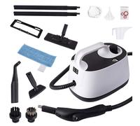 Nettoyeur vapeur 1.8L, 2000W , robuste, avec 11 accessoires, chauffage rapide 5 minutes, tapis, sols, fenêtres, miroirs et voitures