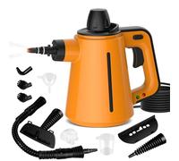 Nettoyeur Vapeur, 1050w 10 Accessoires 380ml Nettoyeur Vapeur Portable Multi-usage 3.5bar Haute Pression/Température Sans Produits Chimiques, Nettoyant Vapeur Sol Pour Canapé Tapis Vitre Tissu Matelas