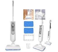 Nettoyeur vapeur 1500W - Balai vapeur avec fonction à main - Chauffage express 20s - Réservoir 400ML - Pour sols et surfaces diverses