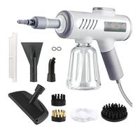 Nettoyeur Vapeur 1500W, Nettoyeur Vapeur Portable avec Réservoir d’eau 600ML, 3 Bar, Sans Additifs Chimiques, Chauffage Rapide en 15S, 8 Pièces pour Canapé, Idéal pour Sols, Canapés, Vitres, Cuisine