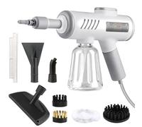 Nettoyeur Vapeur 1500W, Nettoyeur Vapeur Portable avec Réservoir d’eau 600ML, 3 Bar, Sans Additifs Chimiques, Chauffage Rapide en 15S, 8 Pièces pour Canapé, Idéal pour Sols, Canapés, Vitres, Cuisine