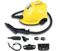 Nettoyeur vapeur 1800 W avec réservoir de 2 L, 6 accessoires, défroisseur vapeur multifonction portable pour la maison, le sol, la moquette, la cuisine, le carrelage, le canapé, la voiture, les