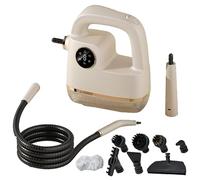 Nettoyeur Vapeur 1800W-Machine de Nettoyage à Vapeur Portable avec 6 Niveaux Réglables,Réservoir 300ML,Chauffage Rapide 15s,3 Brosses pour Cuisine,Salle de Bain, Voiture et Maison Entière