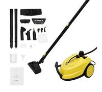 Nettoyeur vapeur 2000 W avec 16 accessoires, nettoyeur vapeur haute pression 5 bar, réservoir 1,8 l, steamer portable multifonction à 100 °C pour vapeur de sol, four, tapis, canapé, coussins, punaises