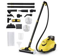 Nettoyeur Vapeur 2000W pour Punaises de Lit COSTWAY 5BAR-19 Accessoires-Réservoir 1,8L-Roue Universelle-160℃-Autonomie 35 min-Jaune