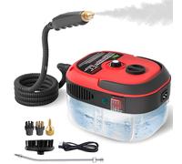 Nettoyeur Vapeur 2500W, Nettoyeur Vapeur à Main, 1000ML Réservoir d'eau de Grande Capacité, avec 3 Têtes de Brosse Réglables sur 6 Niveaux, 10S Chauffage Rapide Nettoyeur Vapeur Multifonctionnel