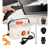 Nettoyeur vapeur à main, nettoyeur vapeur haute pression 2500 W, machine à vapeur portable, grande capacité 1500 ml, avec 3 têtes de brosse pour enlever les taches de la cuisine, du canapé UKplug