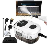 Nettoyeur Vapeur électrique avec Ecran Digital,Nettoyeur Vapeur à Main, 1100ML Réservoir d'Eau de Grande Capacité avec 4 Têtes de Brosse Réglables sur 6 Niveaux,10S Chauffage Rapide Nett-oyeur Va-peur