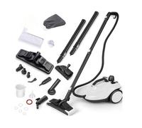 Nettoyeur Vapeur Haute Pression -RELAX4LIFE- 2000W - 1,8L Réservoir d'Eau - 15 Accessoires Polyvalents - Balai Vapeur 5 Bars -Blanc