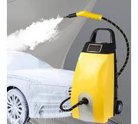 Nettoyeur vapeur haute température, chauffe en 15 secondes, réservoir de 3,5 L, puissance de 2500 W, portable et fourni avec 6 accessoires. Idéal pour la maison, la voiture, les saletés Yellow