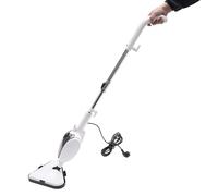 Nettoyeur vapeur multifonction 1300 W - Balai électrique - Balai à vapeur pour sol - Nettoyeur à main - Tête de balai rotative à 360° - Avec réservoir d'eau - Pour sols durs, fenêtres, tapis