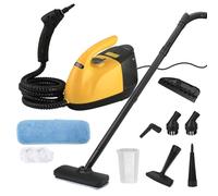 Nettoyeur vapeur multifonction de 1800 W, avec câble d'alimentation de 1,5 m, haute température de 329 °F / 165 °C, 3 niveaux de nettoyage, pour voiture, fenêtre, cuisine, sol, meubles