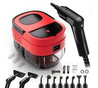 Nettoyeur Vapeur, Nettoyant Vapeur 2500W, Nettoyeur Vapeur à Main, 1600ML Réservoir d'eau, Poignée Réglable 3 Niveaux, Steam Cleaner, Nettoyeurs Vapeur Portable pour Fenêtres, Cuisine, Voiture, Sol