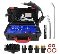 Nettoyeur vapeur portable 1500 W - Cuiseur vapeur portable haute température, design sans réservoir avec 8 accessoires pour un nettoyage intensif de la maison, des détails de voiture et le dégraissage