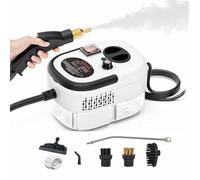 Nettoyeur Vapeur Portable 2500 W Avec Réservoir D'eau De 1200 Ml, Pistolet Pulvérisateur Et Buse Réglable, 6 Vitesses, Vitesse De Chauffe De 15 S, Nettoyage En Profondeur À 105 °C.,White
