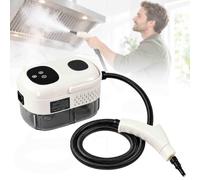 Nettoyeur Vapeur Portable 2500 W, Réservoir Deau De 1000 Ml, 3 Têtes De Brosse, Chauffe Rapide En 10 Secondes, 6 Niveaux De Puissance, Poignée Antidérapante, Idéal Pour Canapés, Tapis White