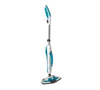 CONCEPT électroménager CP2000 Balai et nettoyeur vapeur 2 en 1 Perfect Clean, balai vapeur + nettoyeur vapeur à main détachable, large gamme d’accessoires, capacité du réservoir d’eau : 400 ml, capacité du réservoir à détergent : 150 ml, temps de chauffe
