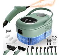 Nettoyeur Vapeur Portable, Haute Pression, Réservoir d'eau 1,1 L, Vert