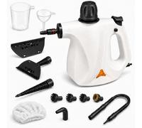 Nettoyeur vapeur portable multi-usage avec 12 accessoires pour nettoyer la voiture, la salle de bain, le comptoir, le rembourrage, la douche, le canapé, le joint de carrelage, la fenêtre, la graisse