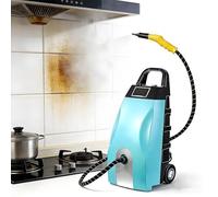 Nettoyeur Vapeur Portable, Steam Cleaner Haute Température Multifonctionnel Nettoyant Vapeur A Main Avec 6 Accessoires Réservoir D'eau De 3,5 L Pour Cuisine Salle De Bain Carrelage(Blue,220V)