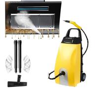 Nettoyeur Vapeur Portatif 2500 W Avec 6 Accessoires, Réservoir De 3,5 L, Vapeur Haute Température 110 °c (230 °f), Chauffe Rapide En 15 S, Idéal Pour Le Nettoyage De Voitures Et De Joints. Yellow