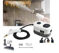 Nettoyeur vapeur portatif 2500 W, nettoyeur haute pression, écran tactile, évacuation de la vapeur en 15 s, anti-brûlure à sec, 6 niveaux réglables, réservoir d'eau de 1100 ml,B