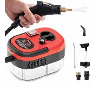 Nettoyeur Vapeur Portatif 2500 W - Réservoir 1200 Ml, Nettoyage En Profondeur À 105 °C, Chauffage Rapide En 15 S, 6 Vitesses Et Buse Réglable - Pour Tapis Et Canapé,Red