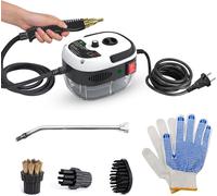 nettoyeur vapeur portatif 2500W - Machine de nettoyage à vapeur haute température avec têtes de brosse et un gant