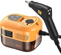 Nettoyeur vapeur portatif avec 6 accessoires Écran tactile 6 niveaux ajustables 105��/221�H Nettoyeur vapeur avec poignée portable 1200ml/40.5oz Réservoir d'eau pour canapé Fenêtre Verre Cuisine