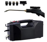 Nettoyeur vapeur portatif haute pression, machine de nettoyage à vapeur commerciale portable 3000 W, cuiseur vapeur multifonction à chauffage rapide pour meubles de cuisine et de salle de bain black