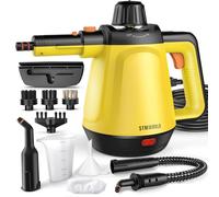 Nettoyeur vapeur pour la maison, 10 outils 1200 W Nettoyeur vapeur naturel pour nettoyage de salles de bains, cuisine, fenêtres, douche, mortier