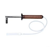 Nettoyeur vapeur pour machine à café avec poignée en noyer naturel et tuyau d'aération en silicone pour une dissipation fiable de la chaleur pendant l'utilisation