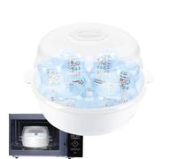 Nettoyeur vapeur pour micro-ondes - de stérilisation à haute température, porte-articles pour bébé, bac à vapeur sûr | Kit d'alimentation, unité d'engrenage compacte, support