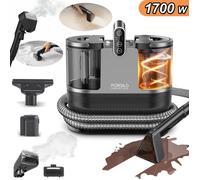 Nettoyeur Vapeur - Shampouineuse 1700W pour Canapés/Tapis - 15KPa - Réservoir 1600ml - Tuyau 1,8m et Cordon 5m