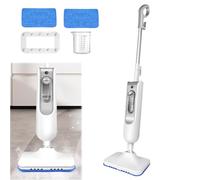 Nettoyeur Vapeur Upright, Préchauffage : 15 s, Surface : 60 m², Réservoir : 400 ml, Puissance : 1500 W, avec 2 Serpillière Microfibres, Multi-Surfaces Nettoyage Parfait