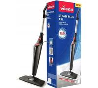 Vileda Balai vapeur Steam XXL Set 3.0 168935 – Tampon tapis repliable pivotant lavable Noir