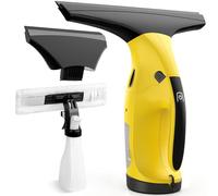 Nettoyeur Vitre, Kit Lave Vitre Electrique avec 40min d'Autonomie, Nettoyage Vitre sans Fil - Nettoyage sans Traces avec Raclettes de 17cm & 28cm, Pulvérisateur avec 2 Microfibre, Adapté aux Fenêtres