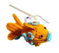 Nettoyeurs De Pipes Artisanaux - Nettoyeurs De Pipes Dragon Fish | Bâtonnets En Peluche Avec Lanterne De Poisson | Fournitures D'art Et D'artisanat | Décoration De Nouvel An Coloré Ensemble De Bâtons